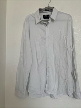 Buttercloth Icy Cotton White Long Sleeve Dress Shirt XL Tall